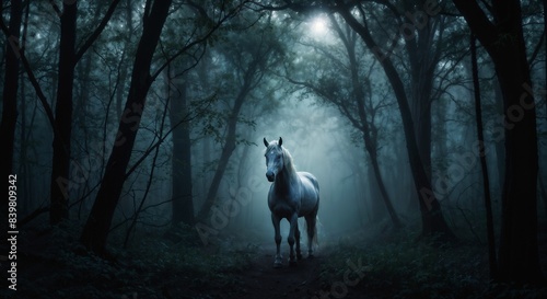 Vibrant Wildlife in Mystical Forest Landscapes