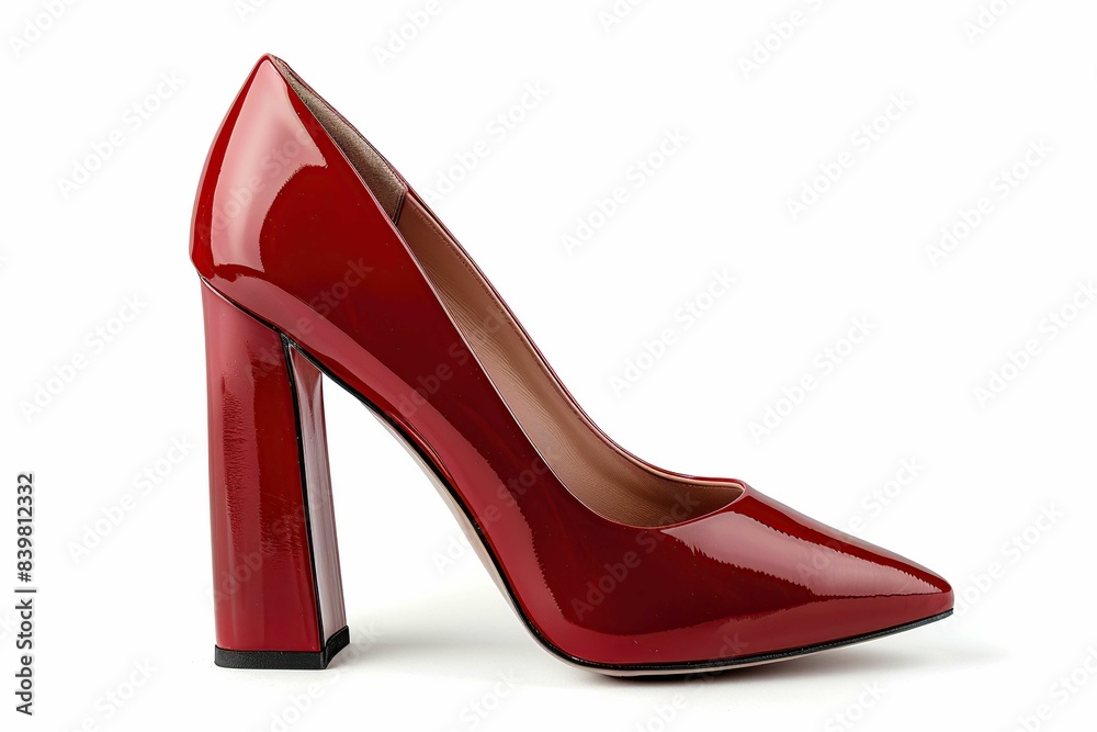Wedge heels, isolated on white Wedge heels, isolated on white