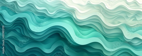 Abstract Aqua Waves Background