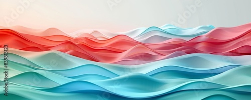 Abstract Colorful Wavy Background