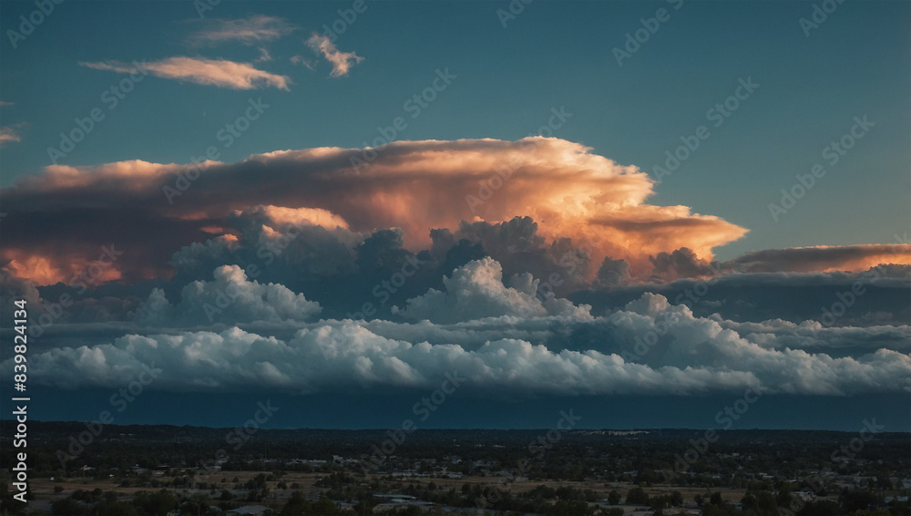 Naklejka premium Image of clouds in the sky 10