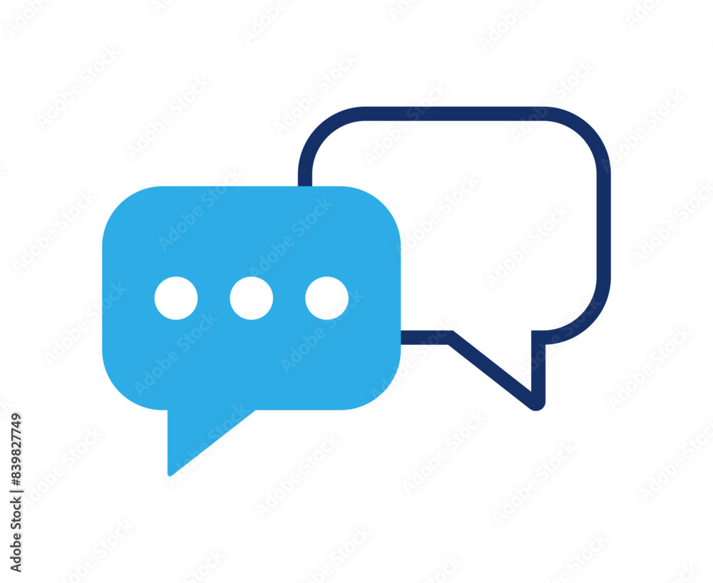 Chat icon. Speech bubble symbol Chat icon. Speech bubble symbol