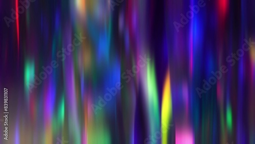 Neon vivid holographic rainbow colors gradient dark abstract holiday background