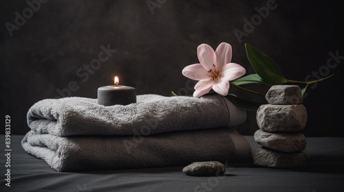 Beautiful spa composition background