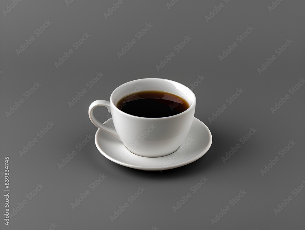 Coffee cup isolated on grey