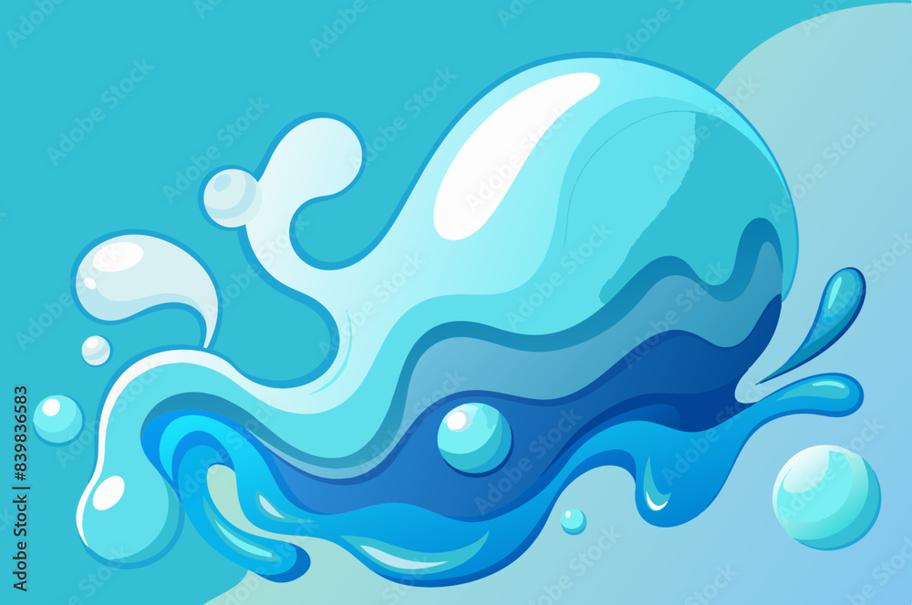 background with liquid shapes in blue gradient shades background with liquid shapes in blue gradient shades