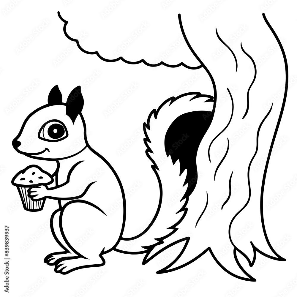 Obraz premium squirrel on a branch