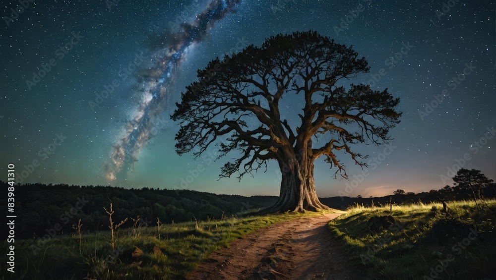Majestic Tree Under Milky Way Majestic Tree Under Milky Way