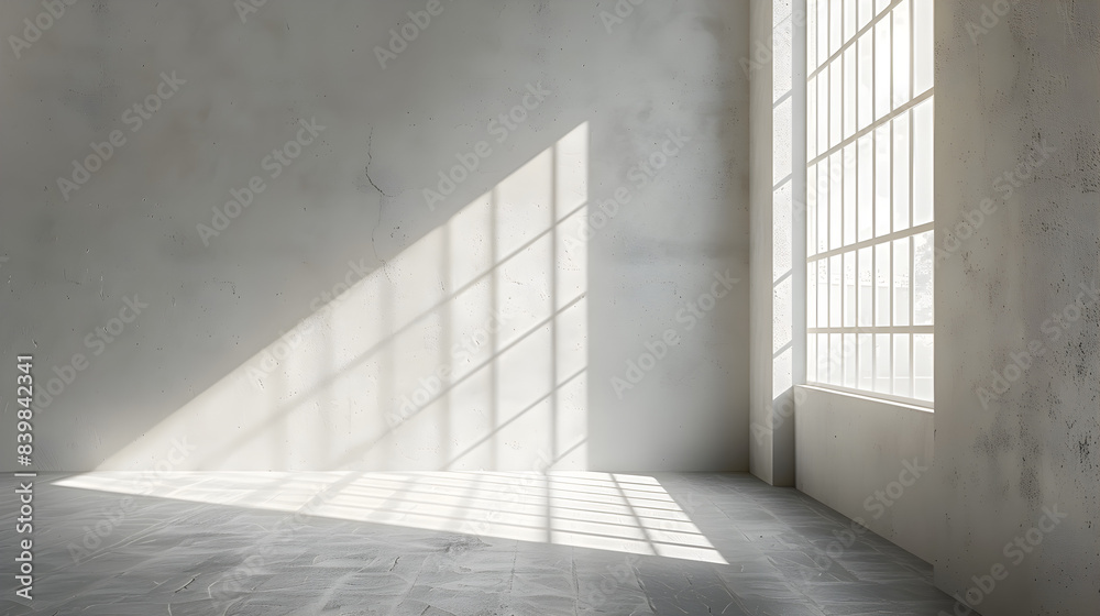 Obraz premium An empty room background design mockup. Suitable for interior concept, modern home or office template.