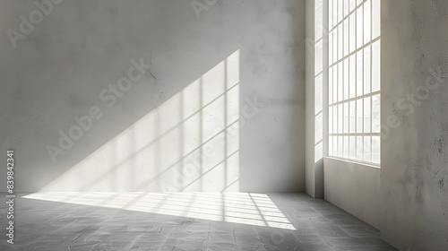 An empty room background design mockup. Suitable for interior concept, modern home or office template.