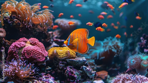 Incredible Underwater Scene: Coral Reef with Tropical Fish