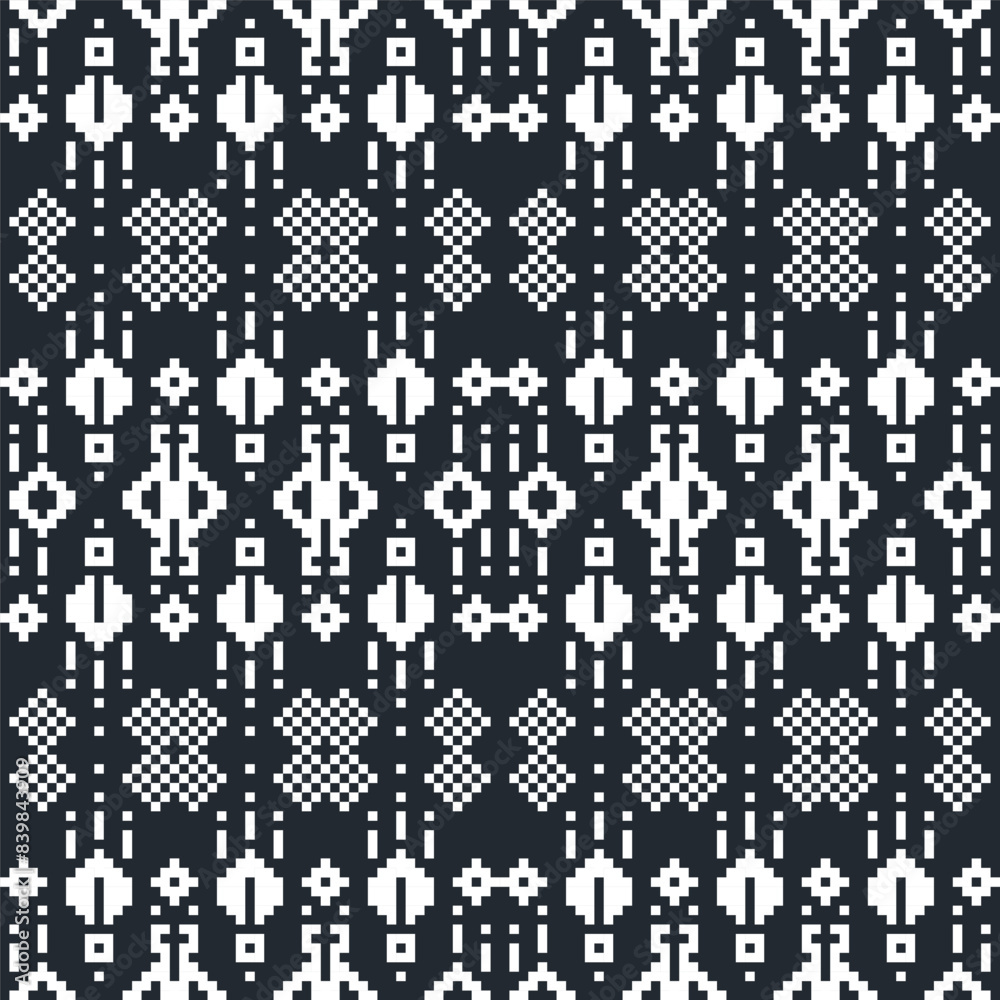 Abstract seamless background pattern pixelated Pixel Seamless Pattern