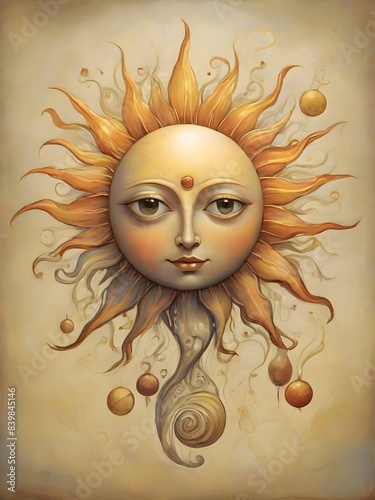 Sun Nature Surreal Illustration Art © PikGrand