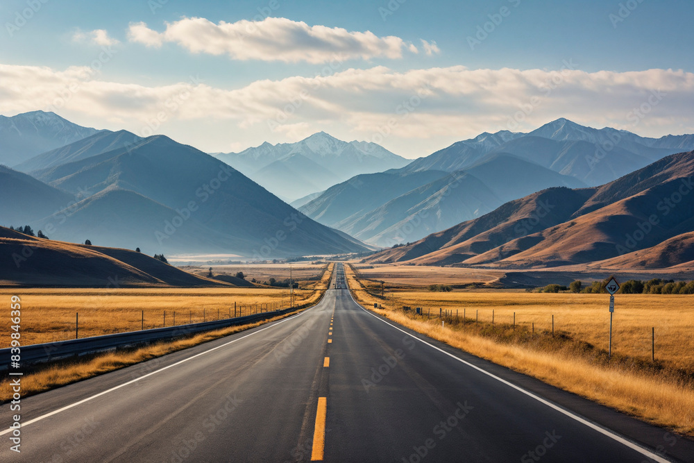 Naklejka premium road in the mountains