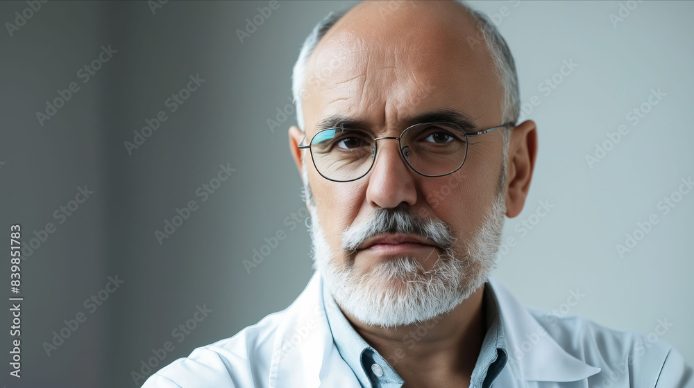 A man with glasses and a beard. A man with glasses and a beard.