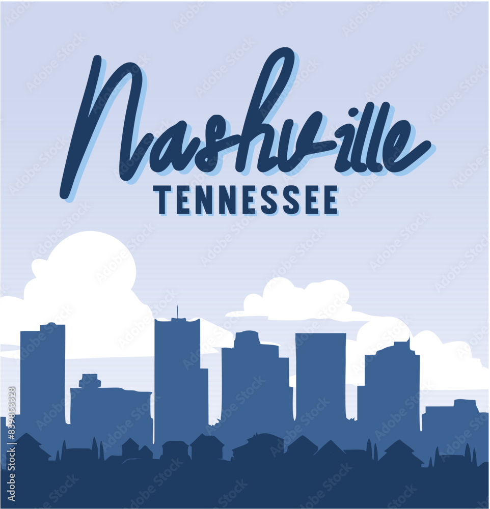 Fototapeta premium Nashville Tennessee with beautiful views