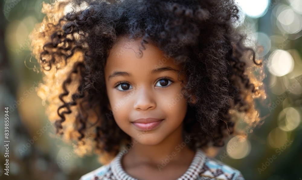 Little african american kid girl on blurred rustic background. Portrait photography happy cute afro child Little african american kid girl on blurred rustic background. Portrait photography happy cute afro child