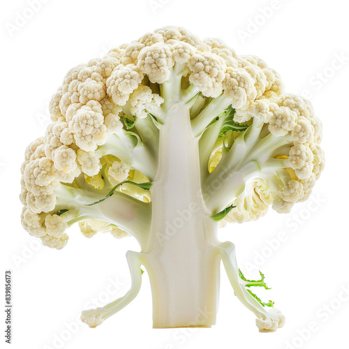 cauliflower isolated on white background