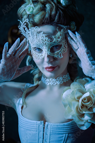 enchanting lady in mask