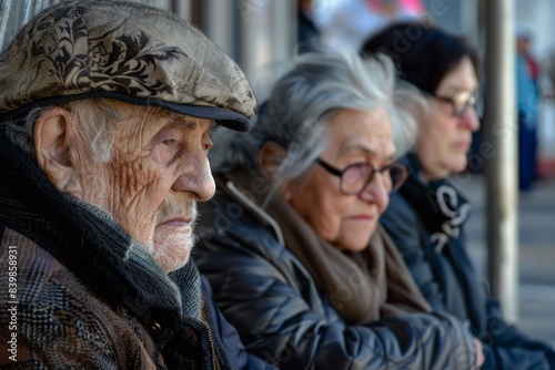 Unidentified old people in Prague. Prague is the capital and largest city of the Czech Republic. © Igor
