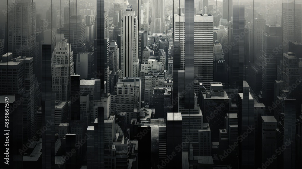 Obraz premium modern grey geometry