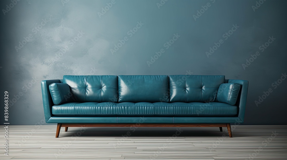 Fototapeta premium leather dark teal texture