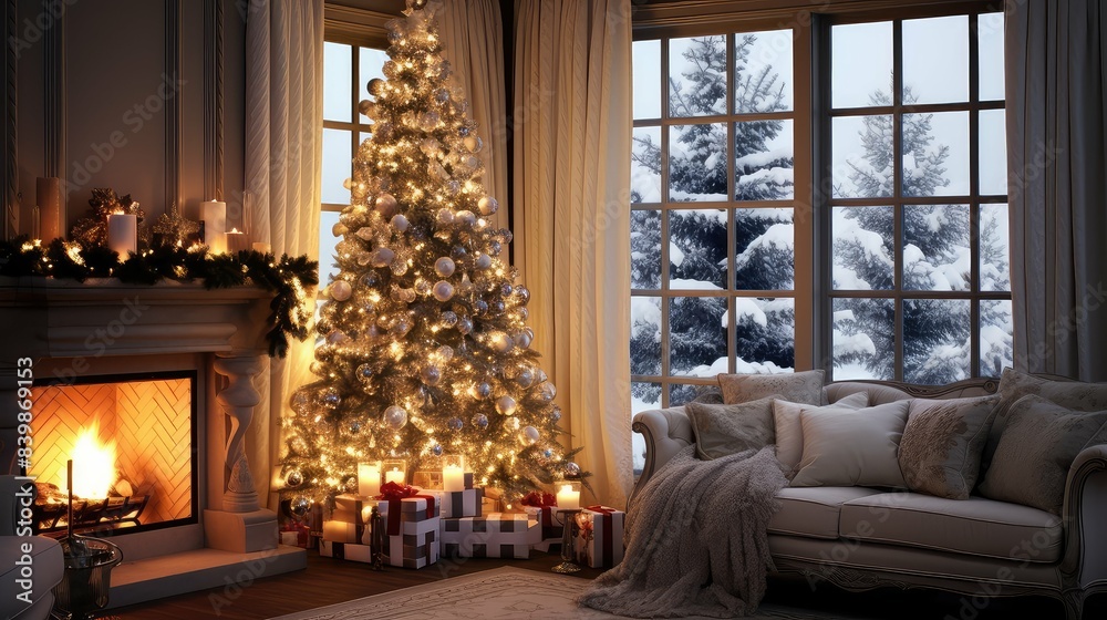 Fototapeta premium wonderland holidays lights