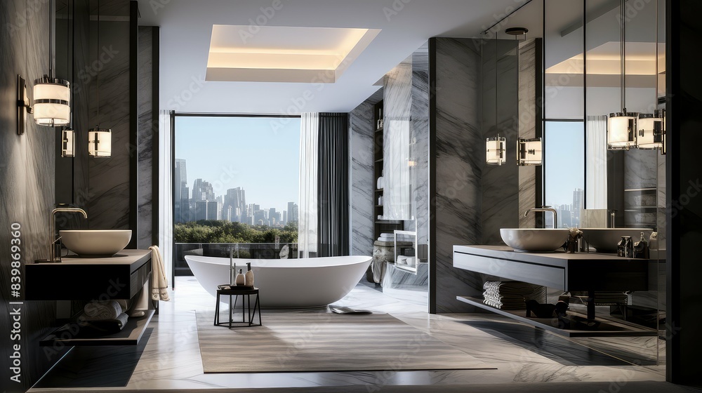 Fototapeta premium luxurious modern interior home