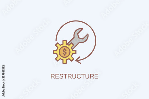 Restructure Vector Icon Or Logo Illustration
