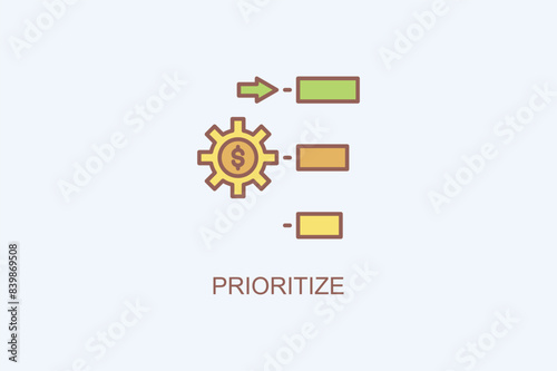 Prioritize Vector Icon Or Logo Illustration