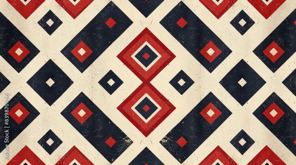 Geometric Pattern with Classic Colors Geometric Pattern with Classic Colors