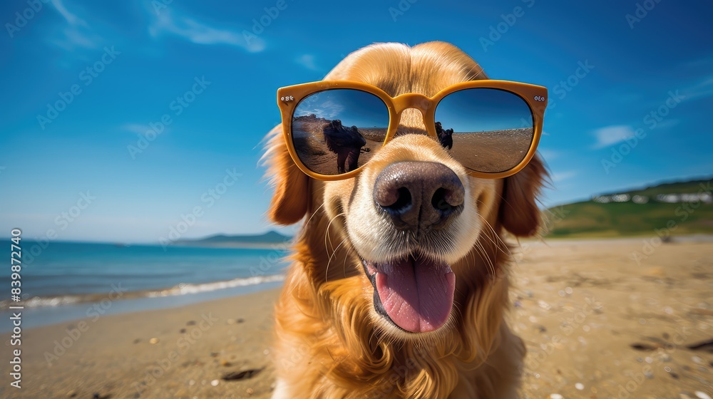 expression golden retriever sunglasses expression golden retriever sunglasses