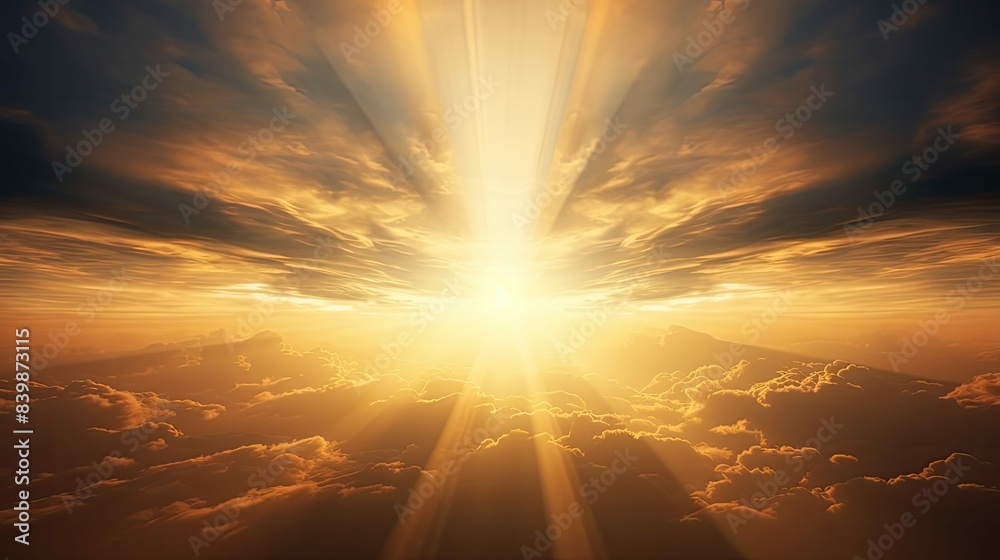 Fototapeta premium radiance sunray sun beam