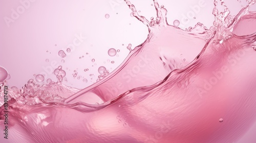 Wallpaper Mural ripples pink splash Torontodigital.ca