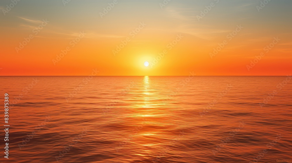 Obraz premium orange simple sun
