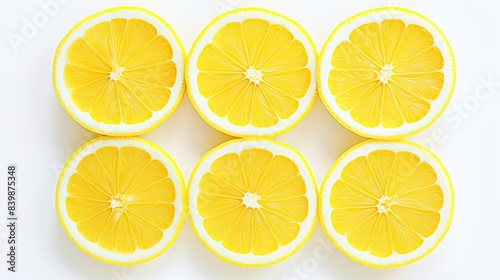 background cut lemon yellow