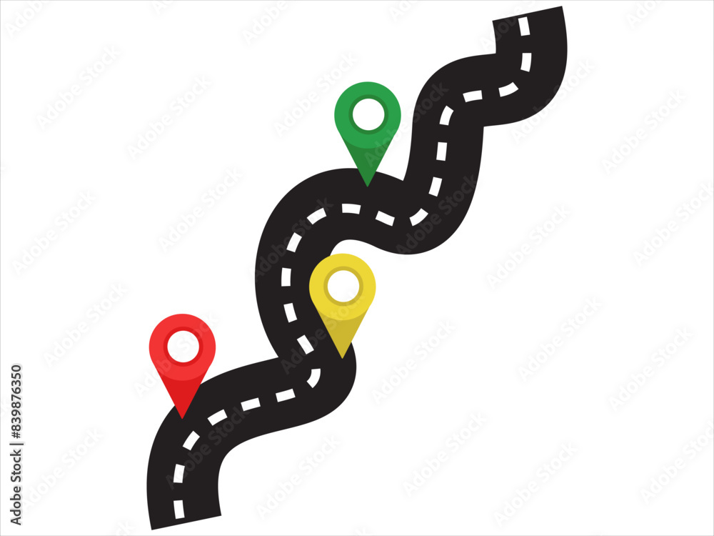 Fototapeta premium Road Trip Car Background