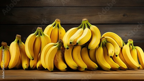 bunch yellow banana fruit photo