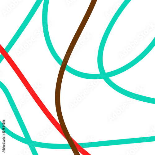 Green red brown lines graphic backdrop 