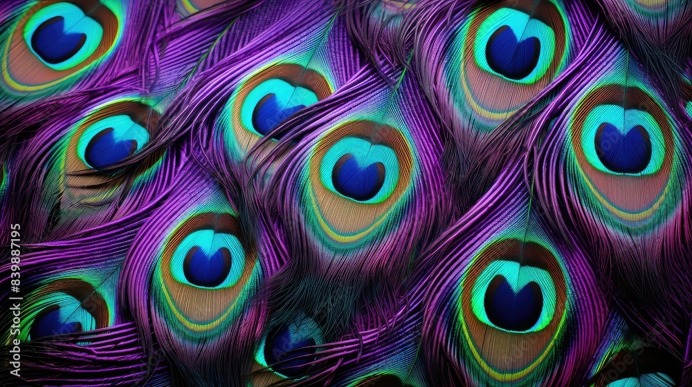 Obraz premium hues purple and teal