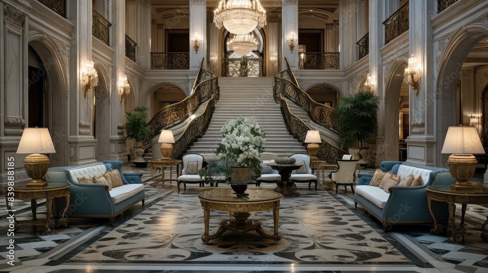 Obraz premium classic lobby interior