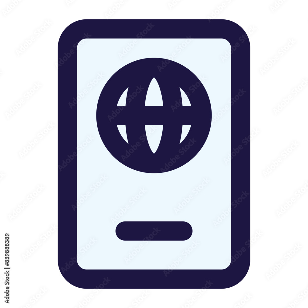 passport icon for illustration