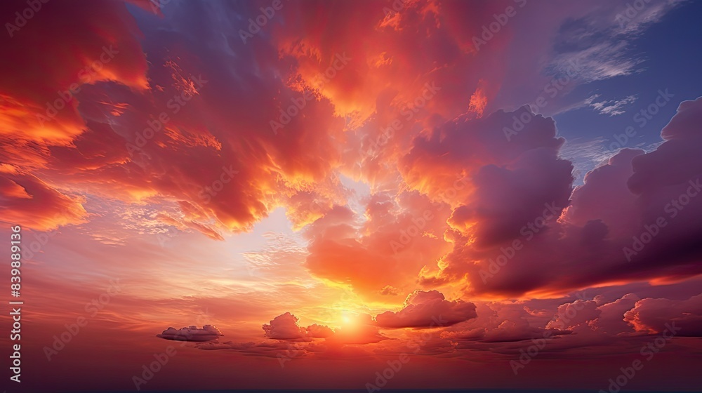 Fototapeta premium shadow pink sun