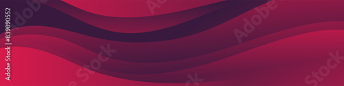 Captivating abstract gradient wave banner featuring a harmonious dark red gradient, crafting an eye catching header, promotional banner, or graphic element with a modern, dynamic look