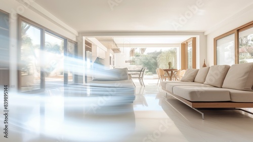 photograph blurred bright interior home © vectorwin