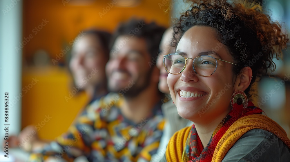 team of diverse employee sitting together in a meeting room : Generative AI team of diverse employee sitting together in a meeting room : Generative AI