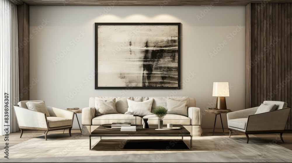 Obraz premium rustic modern vintage interior art frame