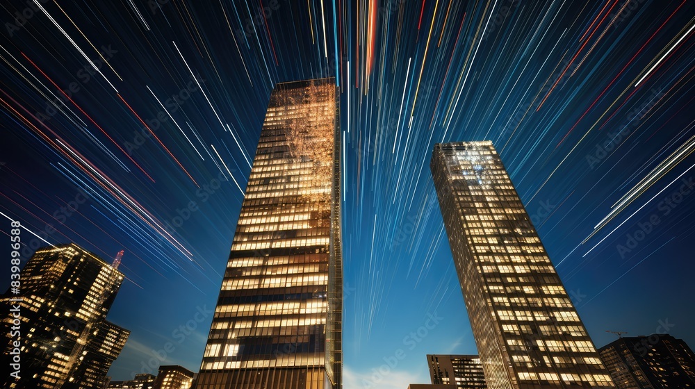 Naklejka premium progress building stars