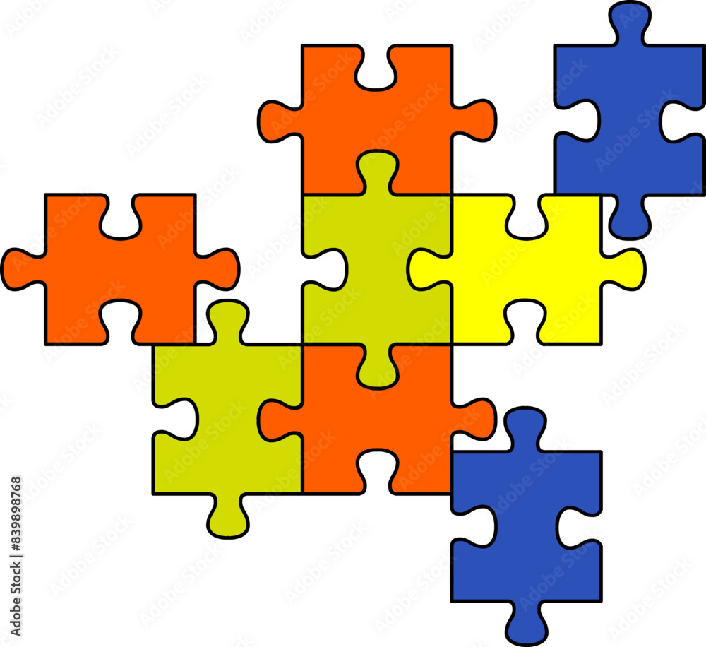 Creative Puzzle Illustration Creative Puzzle Illustration