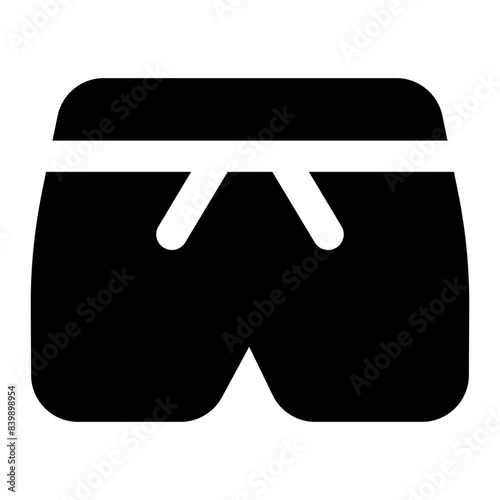 swim shorts icon for illustration